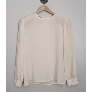 Vintage Giorgio Armani Ivory Long Sleeve Blouse